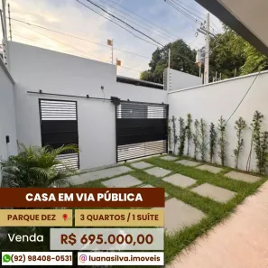 Casa com 3 Quartos à venda, 124m² no Parque 10 de Novembro, Manaus