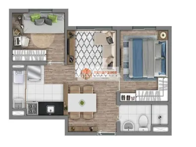 Apartamento com 2 Quartos à venda, 37m² no Vila Taquari, São Paulo