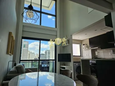 Flat com 1 Quarto para alugar, 42m² no Moema, São Paulo