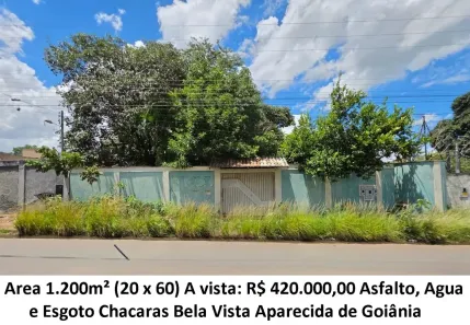 Lote/Terreno à venda, 1200m² no Chácaras Bela Vista, Aparecida de Goiânia