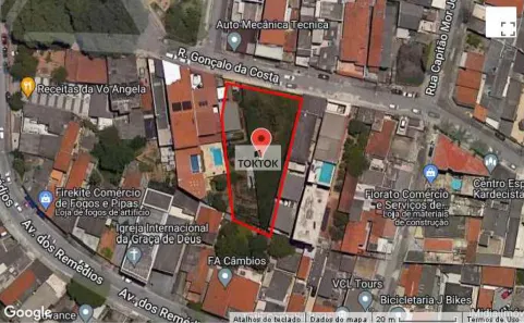 Lote/Terreno à venda, 1038m² no Vila Santa Edwiges, São Paulo