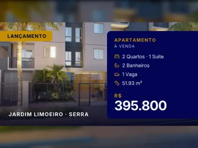 Apartamento com 2 Quartos à venda, 51m² no Jardim Limoeiro, Serra