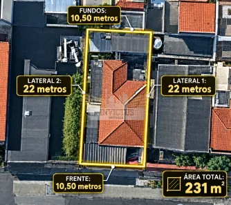 Lote/Terreno à venda, 231m² no Vila Alzira, Santo André