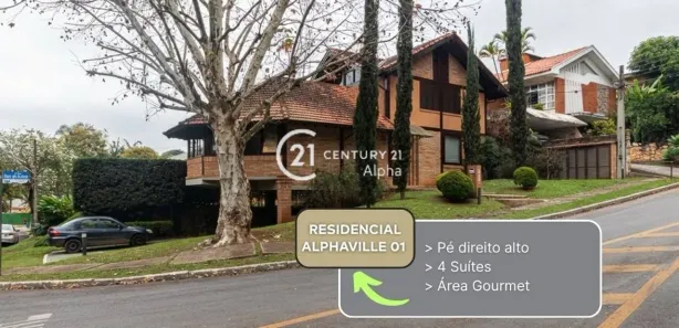 Casa de Condomínio com 4 Quartos à venda, 527m² no Alphaville Residencial Um, Barueri