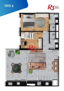 Apartamento com 2 Quartos à venda, 69m² no José Menino, Santos