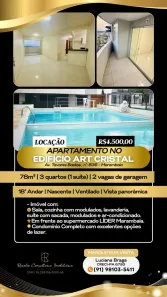 Apartamento com 3 Quartos para alugar, 74m² no Marambaia, Belém
