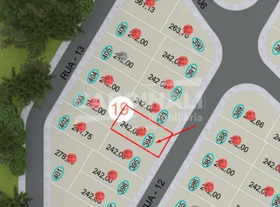 Lote/Terreno à venda, 242m² no Jardins do Porto, São Carlos