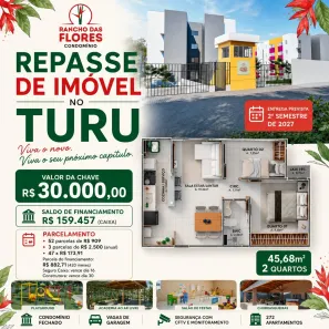 Apartamento com 2 Quartos à venda, 44m² no Miritíua, São José de Ribamar