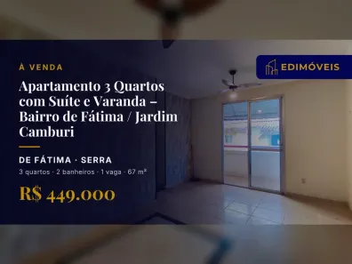 Apartamento com 3 Quartos à venda, 67m² no de Fátima, Serra