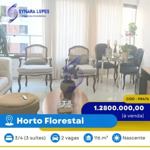 Apartamento com 3 Quartos à venda, 116m² no Horto Florestal, Salvador