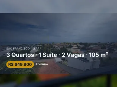 Casa com 3 Quartos à venda, 105m² no São Francisco, Serra