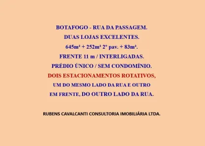 Ponto Comercial para alugar, 980m² no Botafogo, Rio de Janeiro