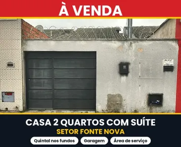 Casa com 2 Quartos à venda, 120m² no Jardim Fonte Nova, Goiânia