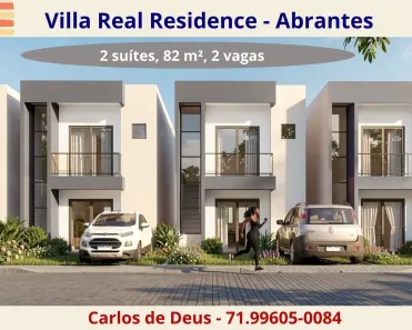 Casa de Condomínio com 2 Quartos à venda, 82m² no Catu de Abrantes (Abrantes), Camaçari