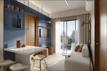 Apartamento com 1 Quarto à venda, 44m² no Novo Mundo, Curitiba