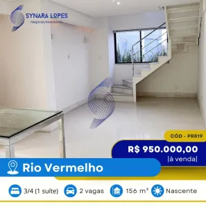 Cobertura com 3 Quartos à venda, 156m² no Rio Vermelho, Salvador