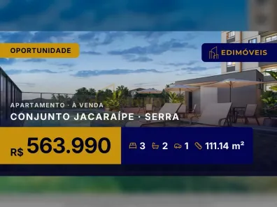 Apartamento com 3 Quartos à venda, 111m² no Conjunto Jacaraípe, Serra