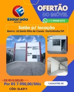 Ponto Comercial para alugar, 157m² no Jardim Santa Rita de Cássia, Hortolândia