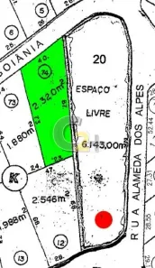 Lote/Terreno à venda, 2320m² no Alpes de Caieiras, Caieiras