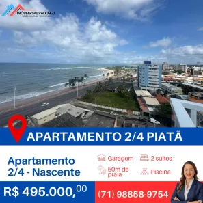 Apartamento com 2 Quartos à venda, 45m² no Itapuã, Salvador