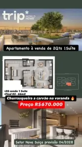 Apartamento com 2 Quartos à venda, 66m² no Nova Suiça, Goiânia