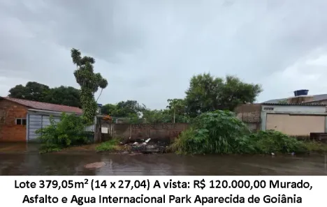 Lote/Terreno à venda, 379m² no Internacional Park, Aparecida de Goiânia