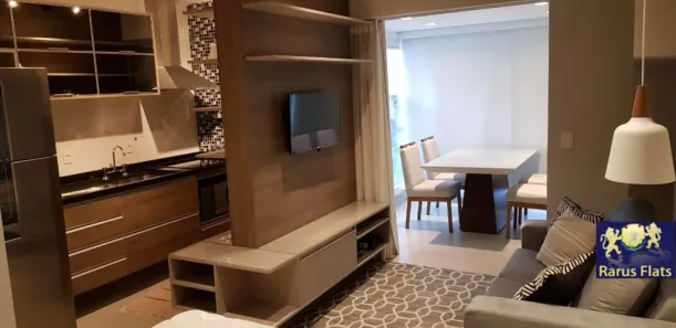 Flat com 1 Quarto para alugar, 34m² no Indianópolis, São Paulo