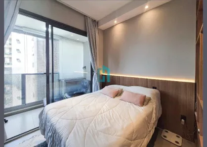 Apartamento com 1 Quarto para alugar, 27m² no Moema, São Paulo