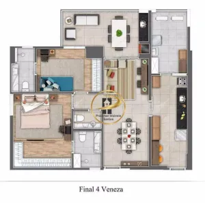 Apartamento com 2 Quartos à venda, 87m² no Gonzaga, Santos
