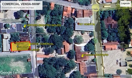 Ponto Comercial à venda, 550m² no Centro, Caucaia