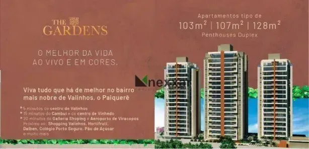 Apartamento com 3 Quartos à venda, 128m² no Jardim Paiquerê, Valinhos