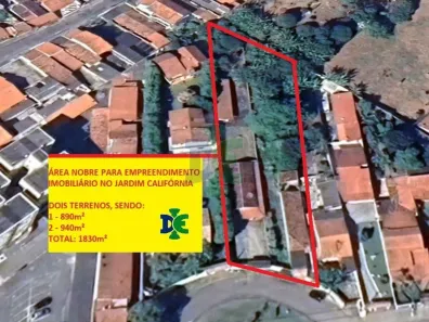 Lote/Terreno à venda, 1830m² no Jardim Califórnia, Jacareí
