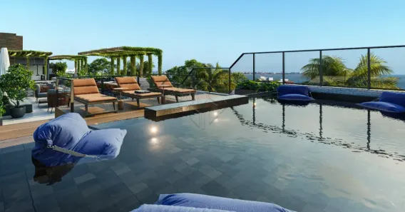 Flat com 1 Quarto à venda, 19m² no Cabo Branco, João Pessoa