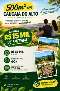 Lote/Terreno à venda, 500m² no Água Espraiada (Caucaia do Alto), Cotia
