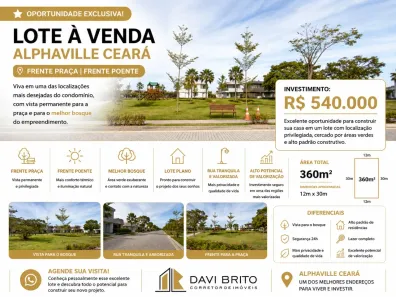 Lote/Terreno à venda, 360m² no Centro, Eusébio