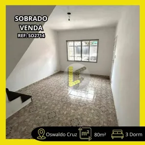 Sobrado com 3 Quartos à venda, 80m² no Osvaldo Cruz, São Caetano do Sul