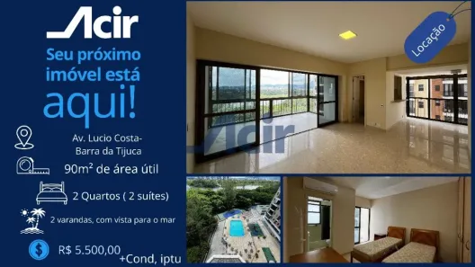 Apartamento com 2 Quartos para alugar, 89m² no Barra da Tijuca, Rio de Janeiro