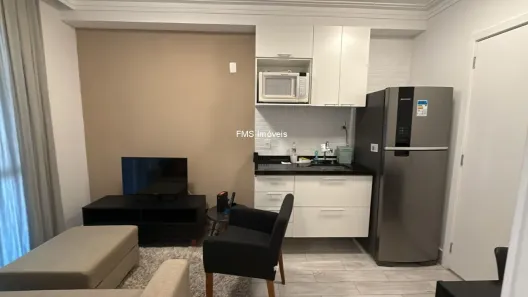 Apartamento com 1 Quarto para alugar, 34m² no Brooklin Paulista, São Paulo