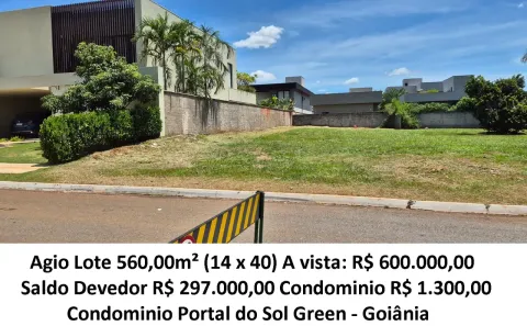 Lote/Terreno à venda, 560m² no Residencial Goiânia Golfe Clube, Goiânia