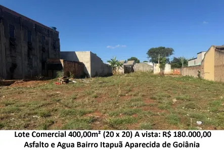 Lote/Terreno à venda, 400m² no Itapoã, Aparecida de Goiânia