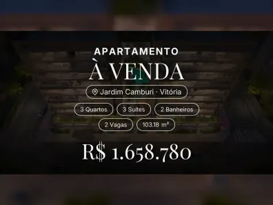 Apartamento com 3 Quartos à venda, 103m² no Jardim Camburi, Vitória