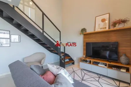 Apartamento com 1 Quarto para alugar, 60m² no Campo Belo, São Paulo