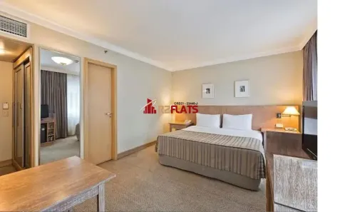 Flat com 1 Quarto para alugar, 29m² no Cidade Monções, São Paulo