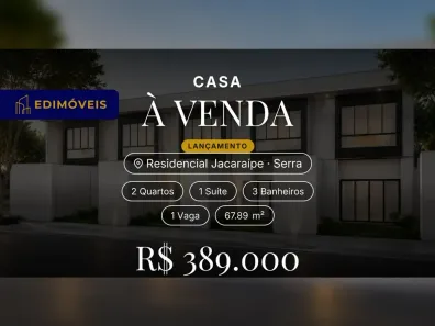 Casa com 2 Quartos à venda, 67m² no Residencial Jacaraípe, Serra