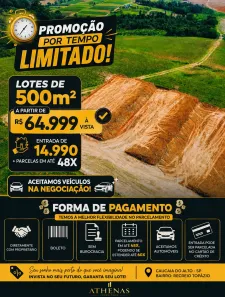 Lote/Terreno à venda, 500m² no Centro (Caucaia do Alto), Cotia
