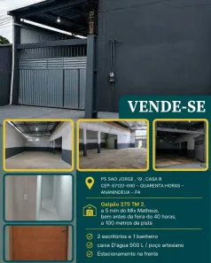 Prédio Residencial à venda, 275m² no Quarenta Horas (Coqueiro), Ananindeua