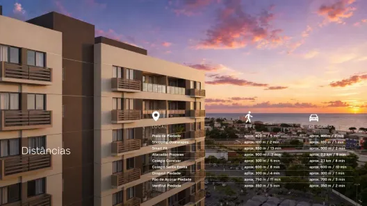 Apartamento com 2 Quartos à venda, 47m² no Piedade, Jaboatão dos Guararapes