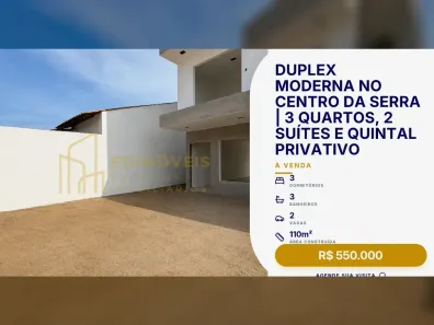 Casa com 3 Quartos à venda, 110m² no Residencial Centro da Serra, Serra