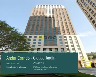 Imóvel Comercial para alugar, 209m² no Cidade Jardim, São Paulo