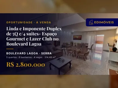 Casa com 5 Quartos à venda, 314m² no Boulevard Lagoa, Serra